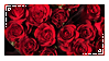  decorative stamp with red roses