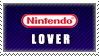 stamp with text that says Nintendo lover