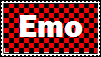 stamp with text that reads Emo