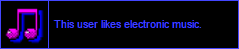 this user likes electronic music 